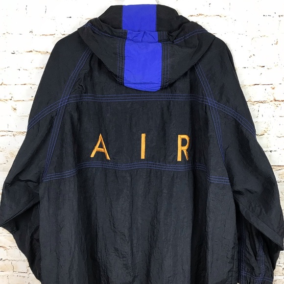 NIKE AIR Vintage Black Windbreaker Spell Out Large - Picture 8 of 8